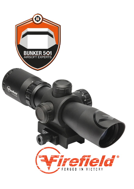 FIREFIELD FF13065 Barrage 2.5-10x40 Riflescope with Red Laser