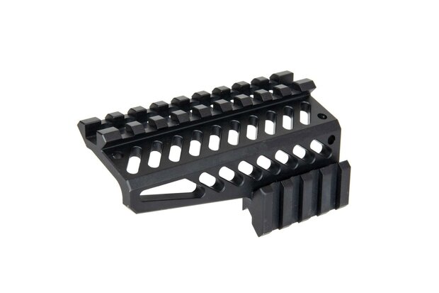 B-12 top rail for AK replicas Black