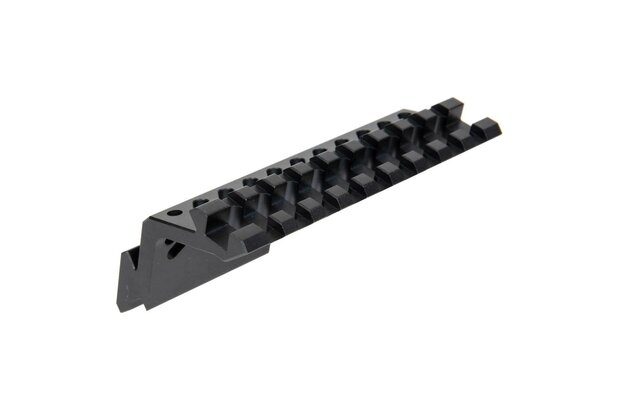B-12 top rail for AK replicas Black