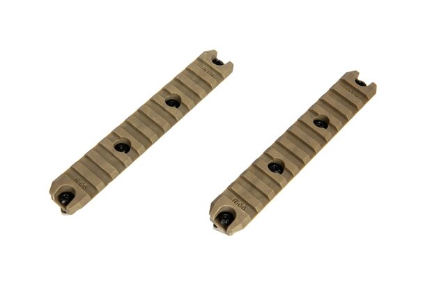 AMOEBA M-LOK 5&rdquo; Polymer Rail (2 Pcs) - Dark Earth