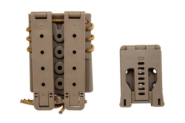 Carrier for 2 M4/M16 and 9mm magazines Wosport Urban Assault Quick Pull Tan