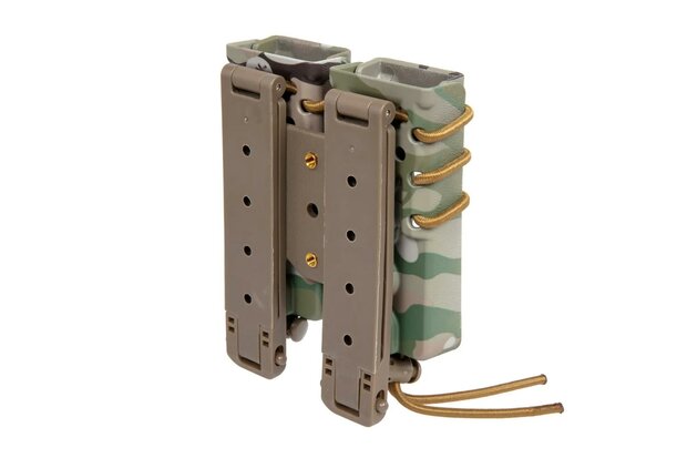 Carrier for 2 9mm magazines Wosport Urban Assault Long Quick Pull Multicam