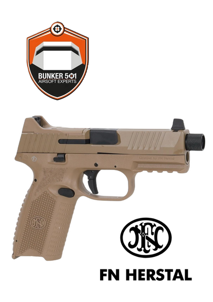 FN Herstal x Cybergun FN 509 GBB Pistol (Optics/Suppressor Ready) &ndash; Flat Dark Earth