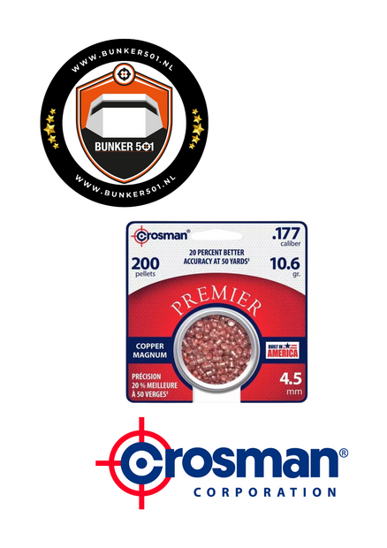CROSMAN  LM Premier Copper Magnum 4,5mm Domed 10.6 Grain 200st