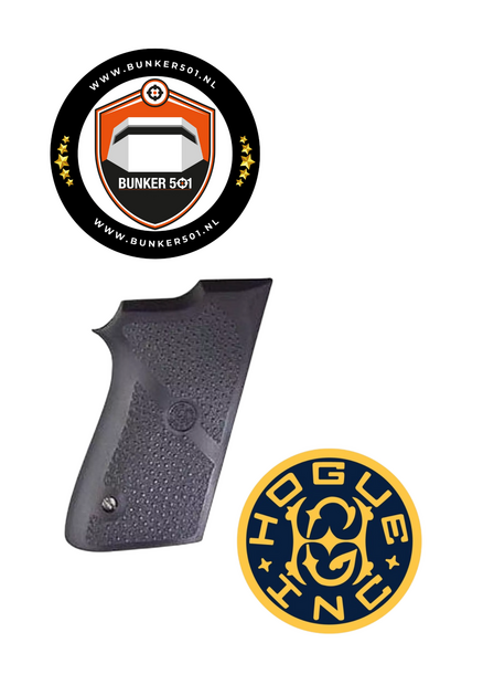 HOGUE GRIP 13010 S&amp;W Compact Rubber 9mm - Single Stack Mag