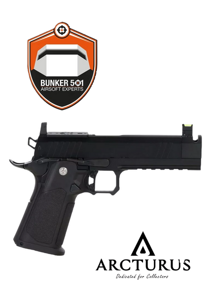 ARCTURUS Tempest 4.3" Hi-Capa GBB DG&trade; Duty Grade Edition w/ Optics Ready Slide &amp; Compensator