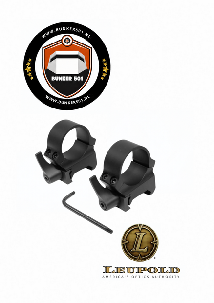 LEUPOLD 49856 QRW Montageringen Medium Black Matt