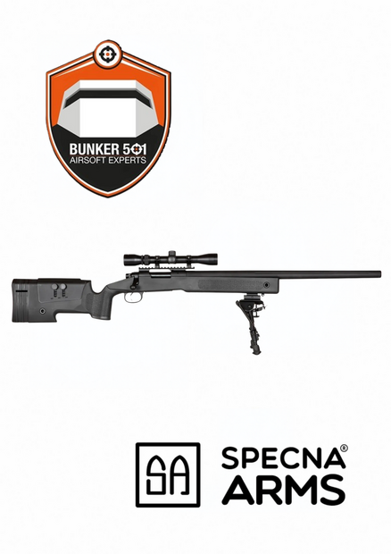 SPECNA ARMS SA-S02 CORE High Velocity  with Scope and Bipod - Black