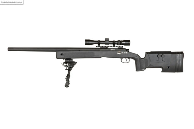 SPECNA ARMS SA-S02 CORE High Velocity  with Scope and Bipod - Black